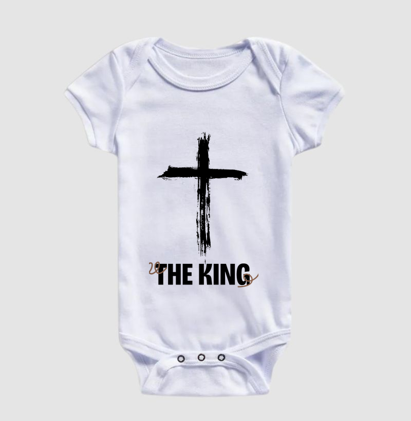 CRUZ THE KING - Estampa Preta - Body Infantil