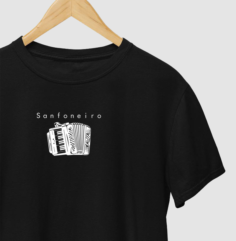 Camiseta Sanfona/Sanfoneiro Minimalista - M1