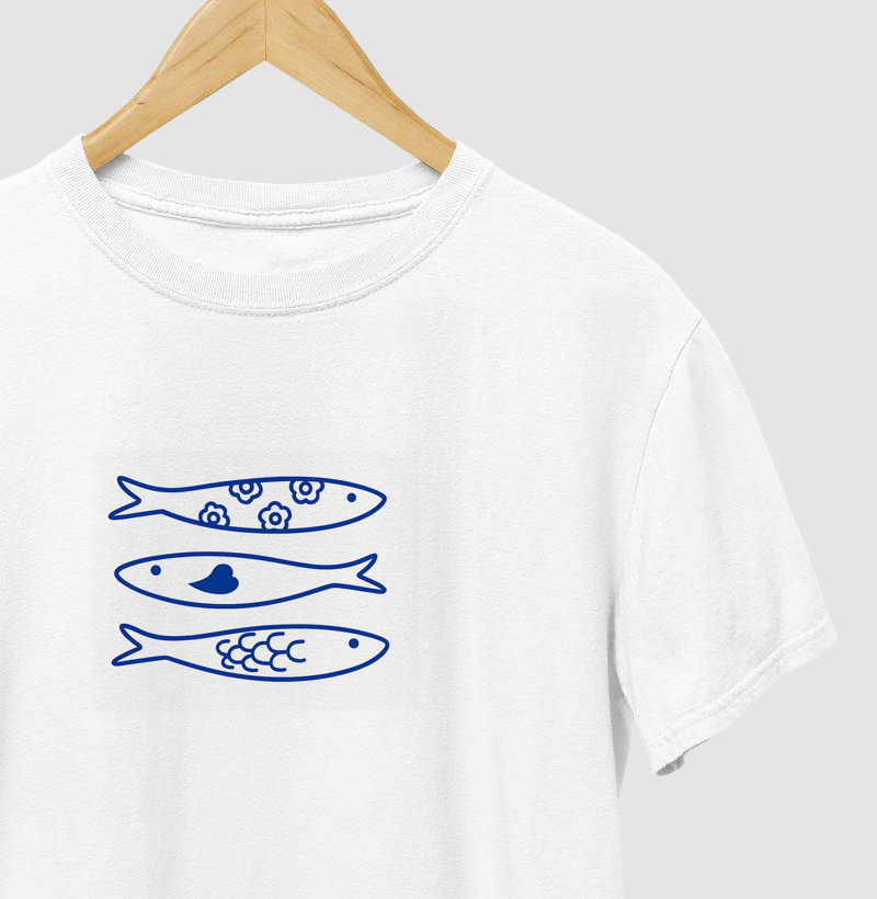 T-Shirt Trio Sardinha Azul