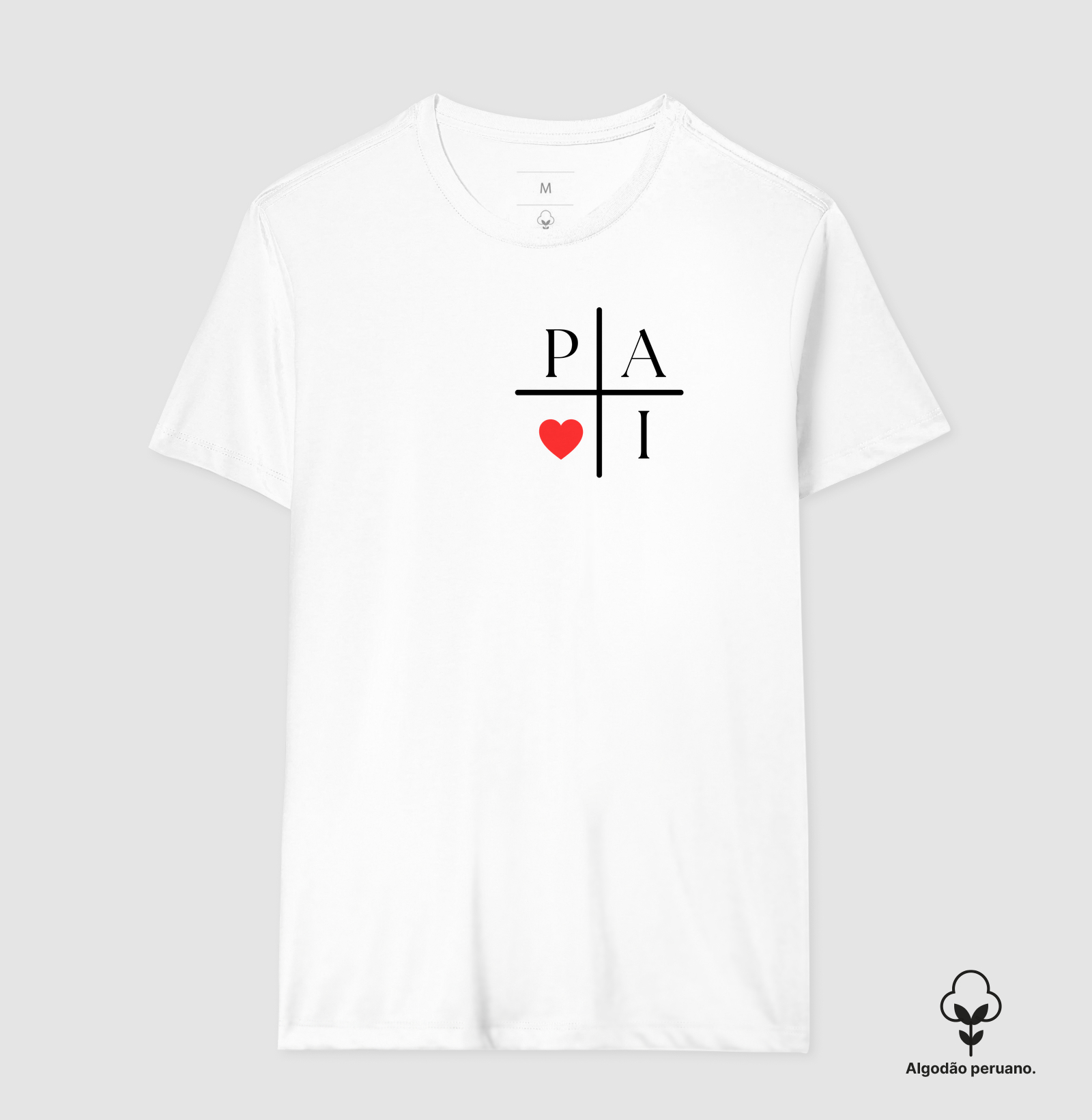 Camiseta pai coração