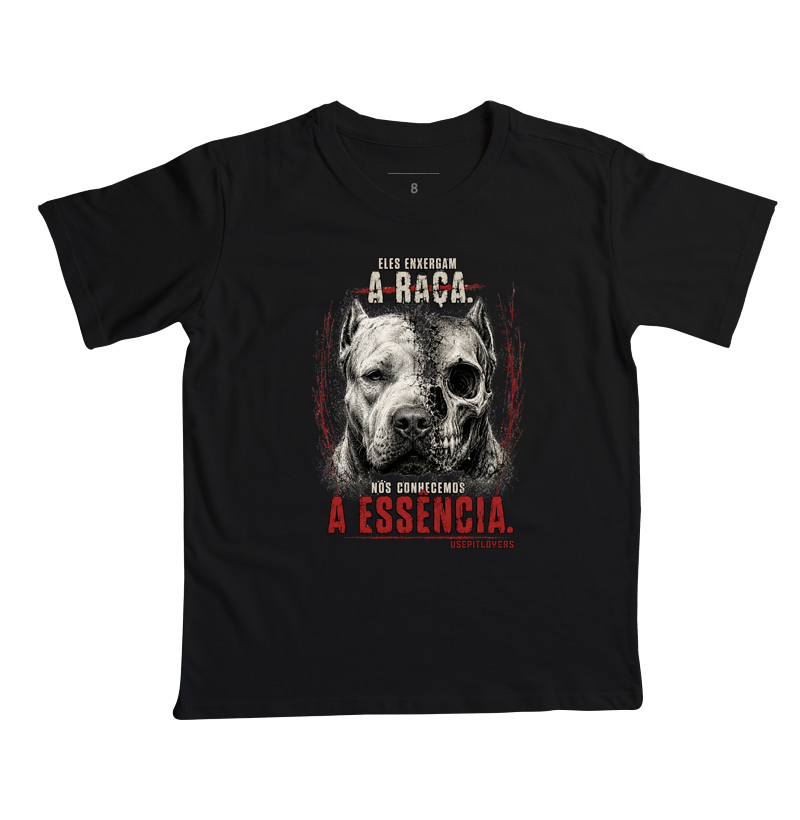 ELES ENCHERGAM A RAÇA. NÓS CONHECEMOS A ESSÊNCIA. - Camiseta Infantil