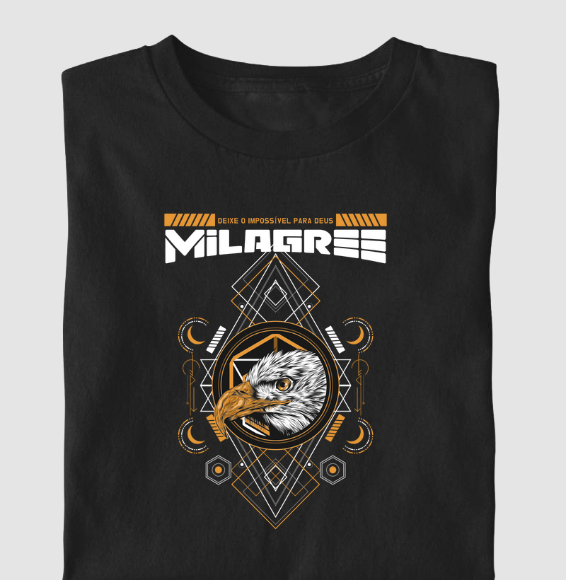 Camiseta Moda Religiosa Milagre Divino