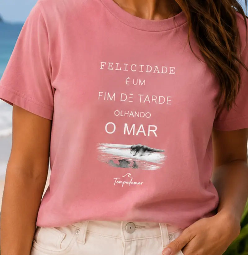 Felicidade é um fim de tarde olhando o mar