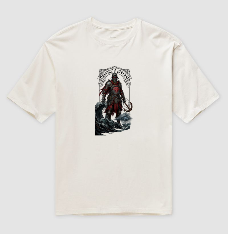 Camiseta Oversized Vasco - Navegar é preciso