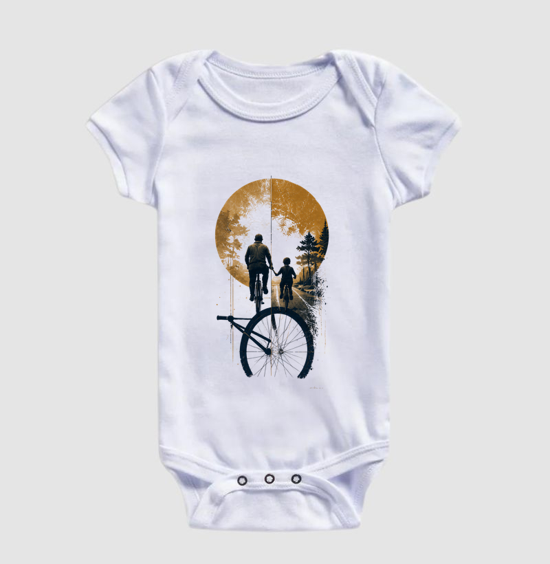 Pai e filho bicicleta 
