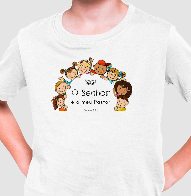 Camiseta Infantil O Senhor é o meu Pastor