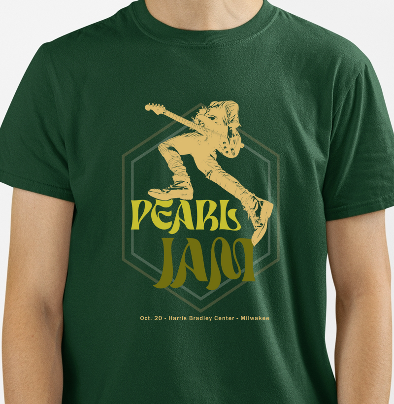 CAMISETA COM ESTAMPA EXCLUSIVA PEARL JAM