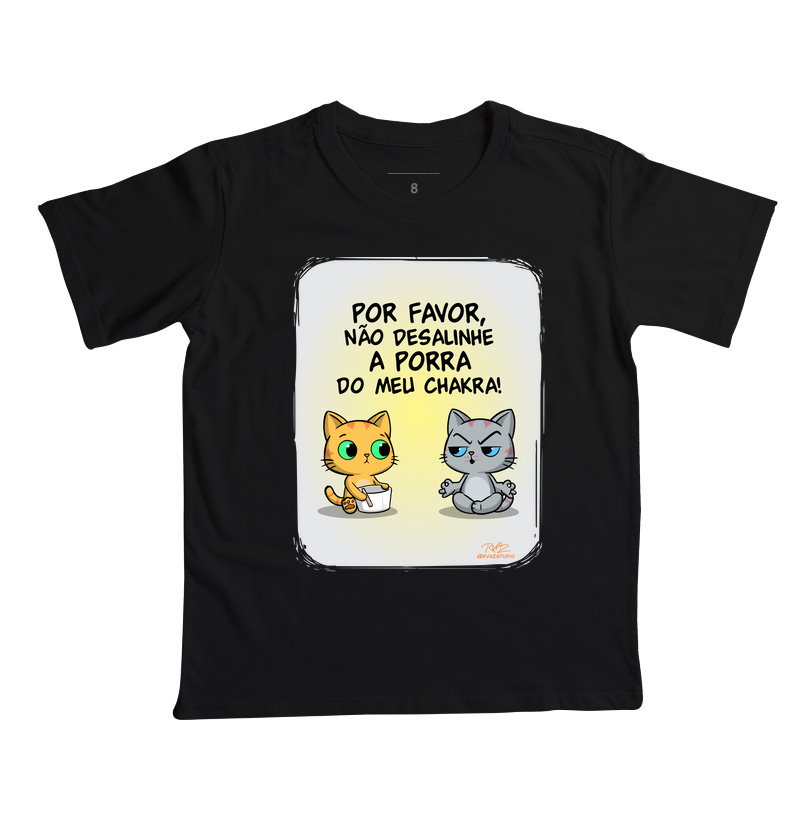 Camiseta Gato Sincero Chakra - Camiseta Infantil