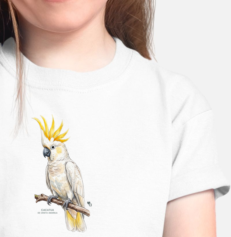 Aves - Cacatua de crista amarela - Infantil