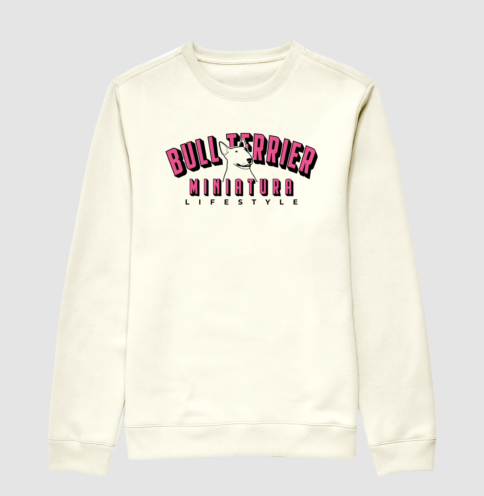 Bull Terrier Miniatura Lifestyle Rosa