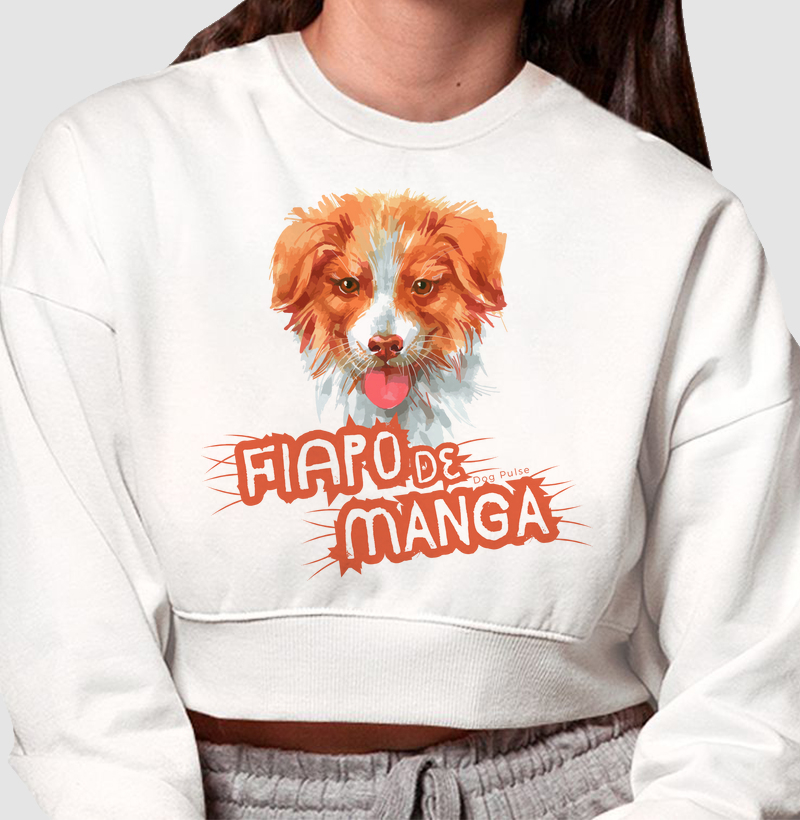Cropped Moletom Dog Pulse - Fiapo de Manga Brown