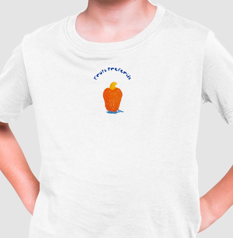 Camiseta Infantil "prefiro caju"