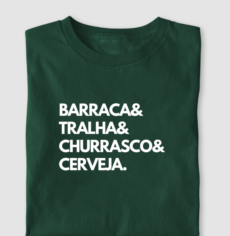 BARRACA& TRALHA& CHURRASCO& CERVEJA.