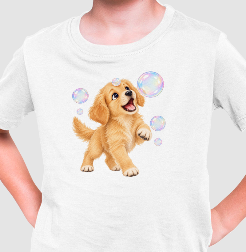 Cachorro Brincando Com Bolhas de Sabão
