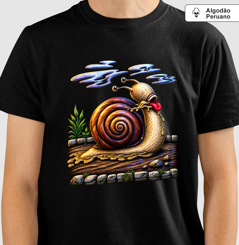 Camiseta Caracol — Algodão Peruano