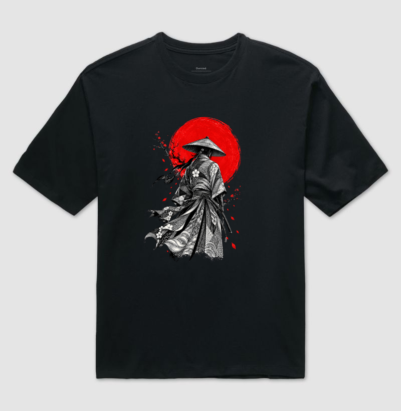 Samurai — Traços do Sol - Camiseta Oversized