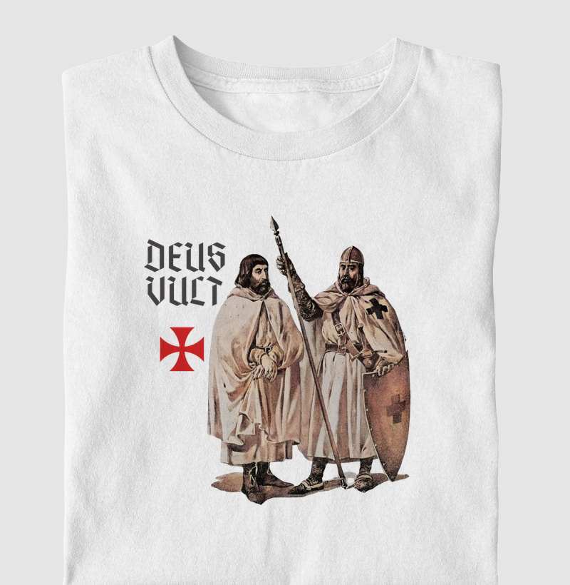 Camiseta Deus Vult - Ordem dos Templários