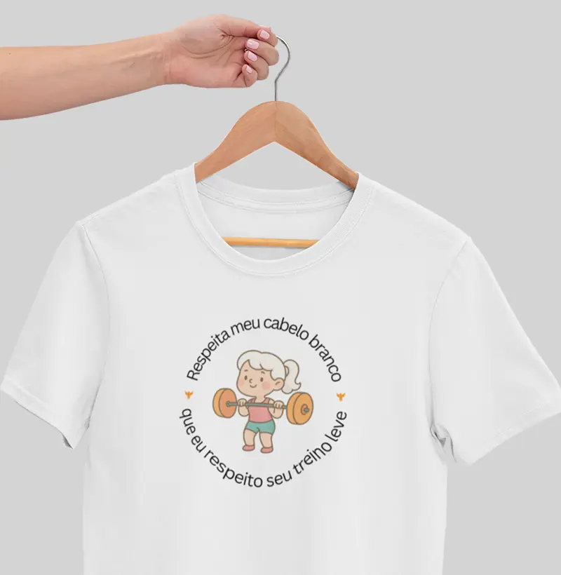 Respeita meu cabelo branco, que eu respeito seu treino leve.