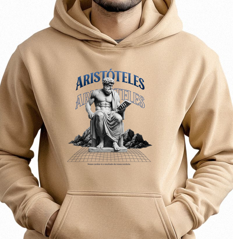 Moletom Canguru Masculino: Aristóteles