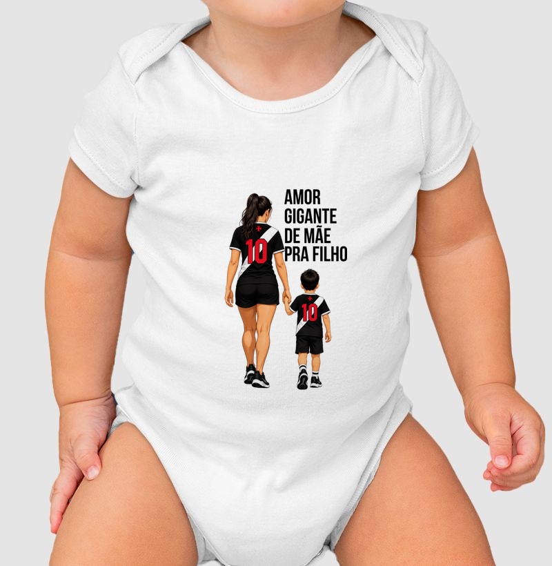 AMOR GIGANTE DE MÃE PRA FILHO - Body Infantil