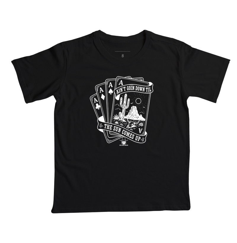 Não vou dormir até o sol nascer Country Western - Camiseta Infantil