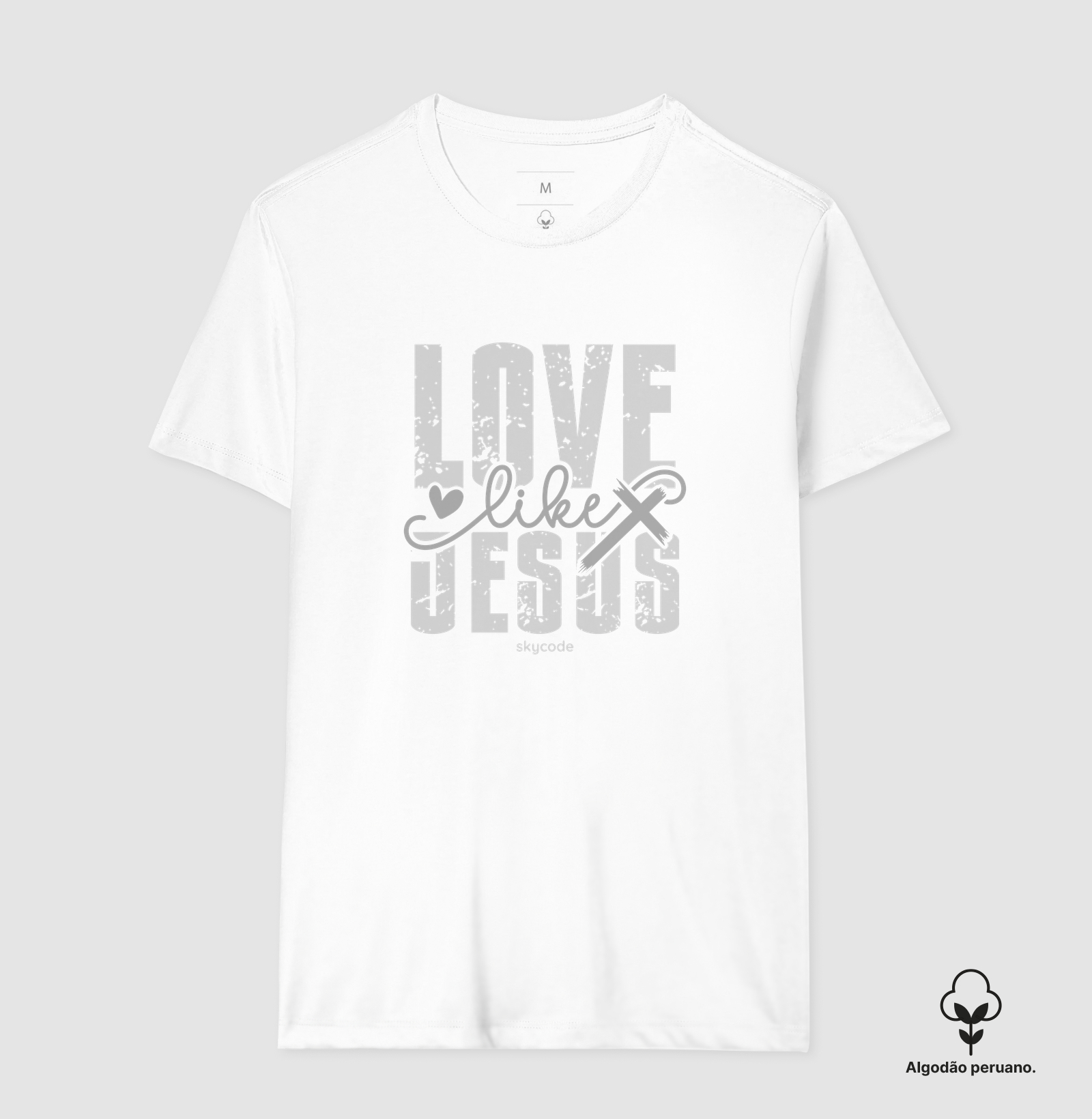 Camiseta Algodão Peuano Love like Jesus - Camiseta Algodão Peruano
