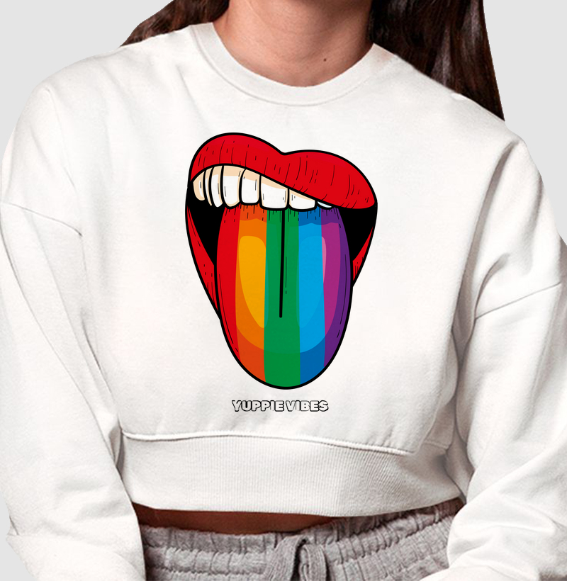 Moletom Cropped - Orgulho LGBTQIAPN+