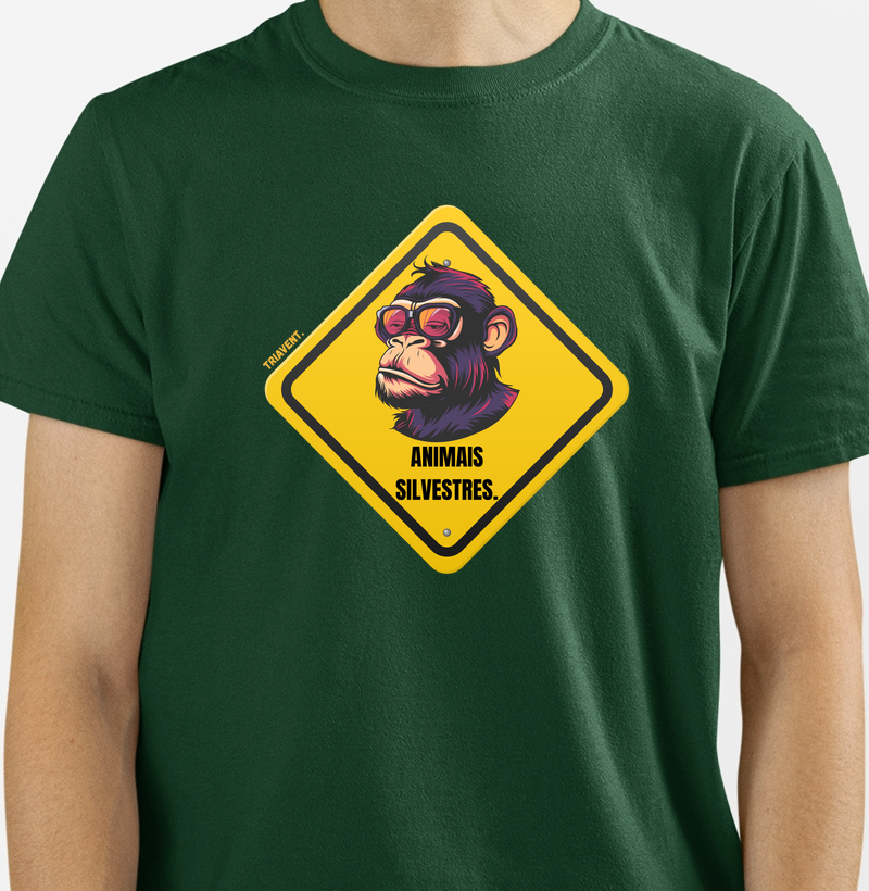 Camiseta Animais Silvestres.