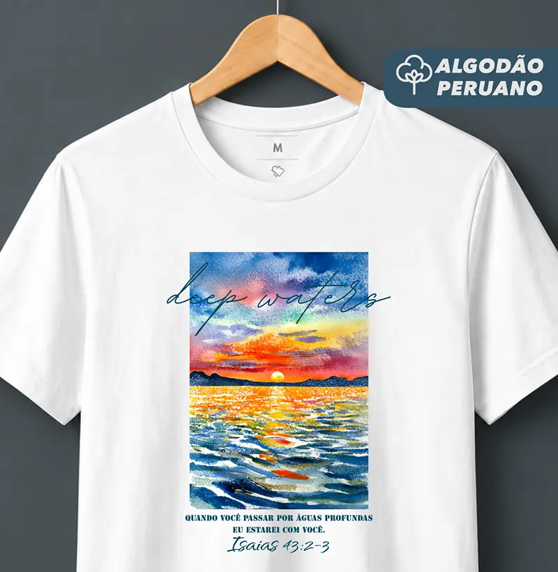 Camiseta Algodão Peruano Deep Waters - Camiseta Algodão Peruano