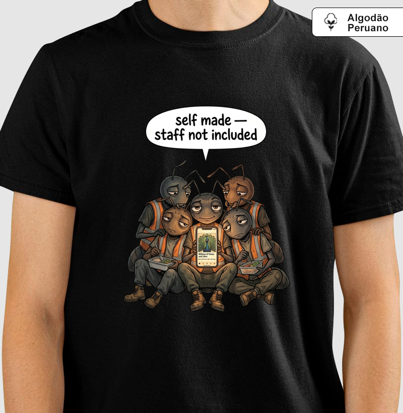 Camiseta Premium AROUA — Self Made | Bicho Solto | Masculina e Feminina | Algodão Peruano Tanguis | Streetwear Cultural