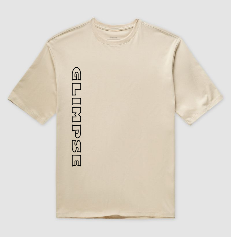 Camiseta Oversized VGlimpse areia.