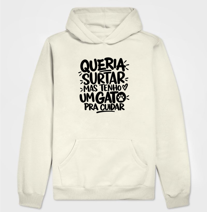 Tenho um gato pra cuidar - Hoodie Moletom