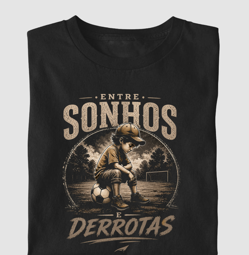 Entre Sonhos e Derrotas — Camiseta Futebol Raiz Premium