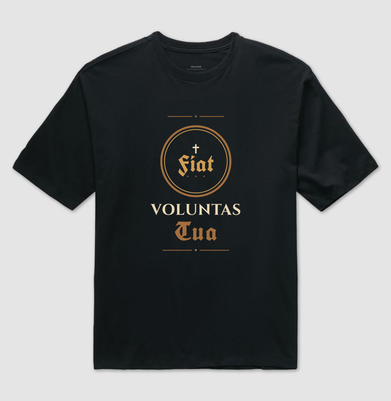 FIAT VOLUNTAS TUA - Camiseta Oversized