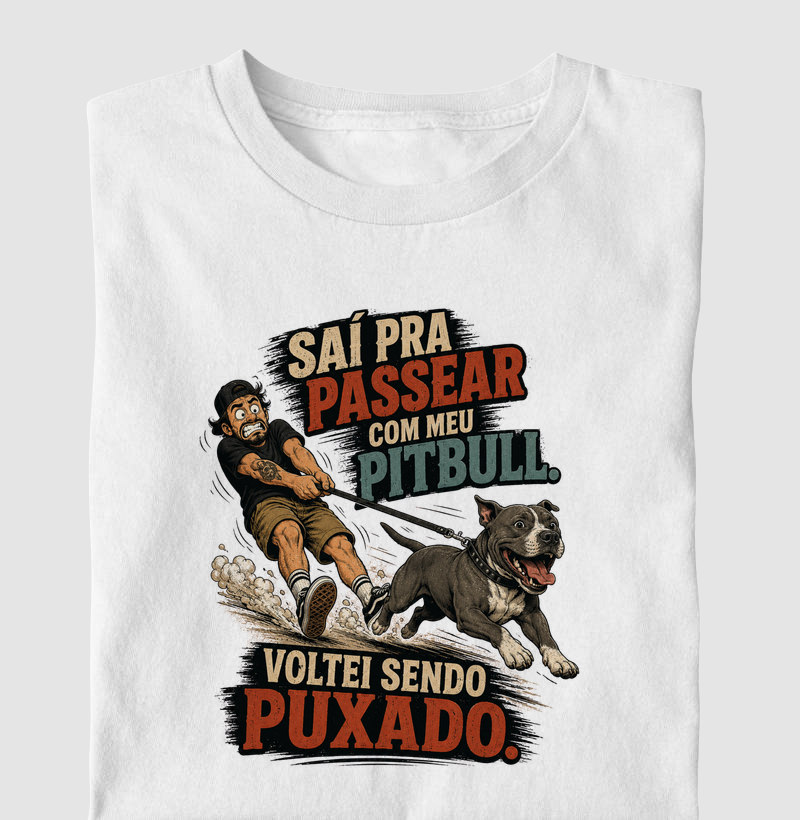 SAI PRA PASSEAR COM MEU PIT BULL. VOLTEI SENDO PUXADO.