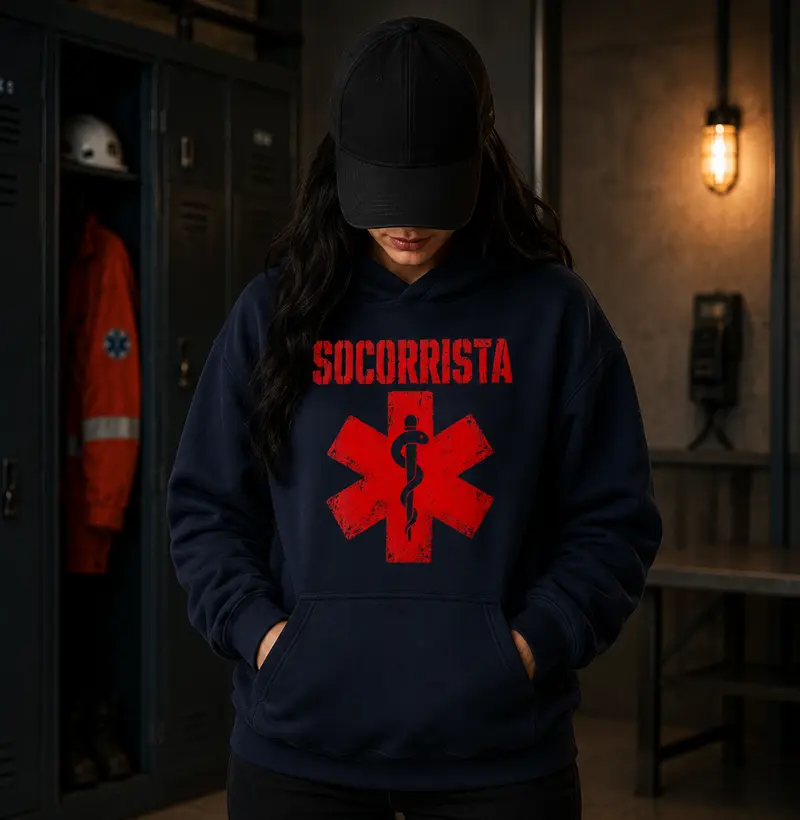 Socorrista Brasão símbolo  - Hoodie Moletom