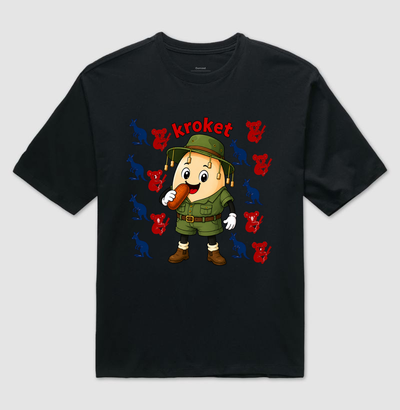 Egg Kroket - Australia - Camiseta Oversized