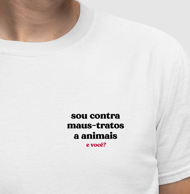Sou contra maus-tratos a animais. E você? (Minimal)