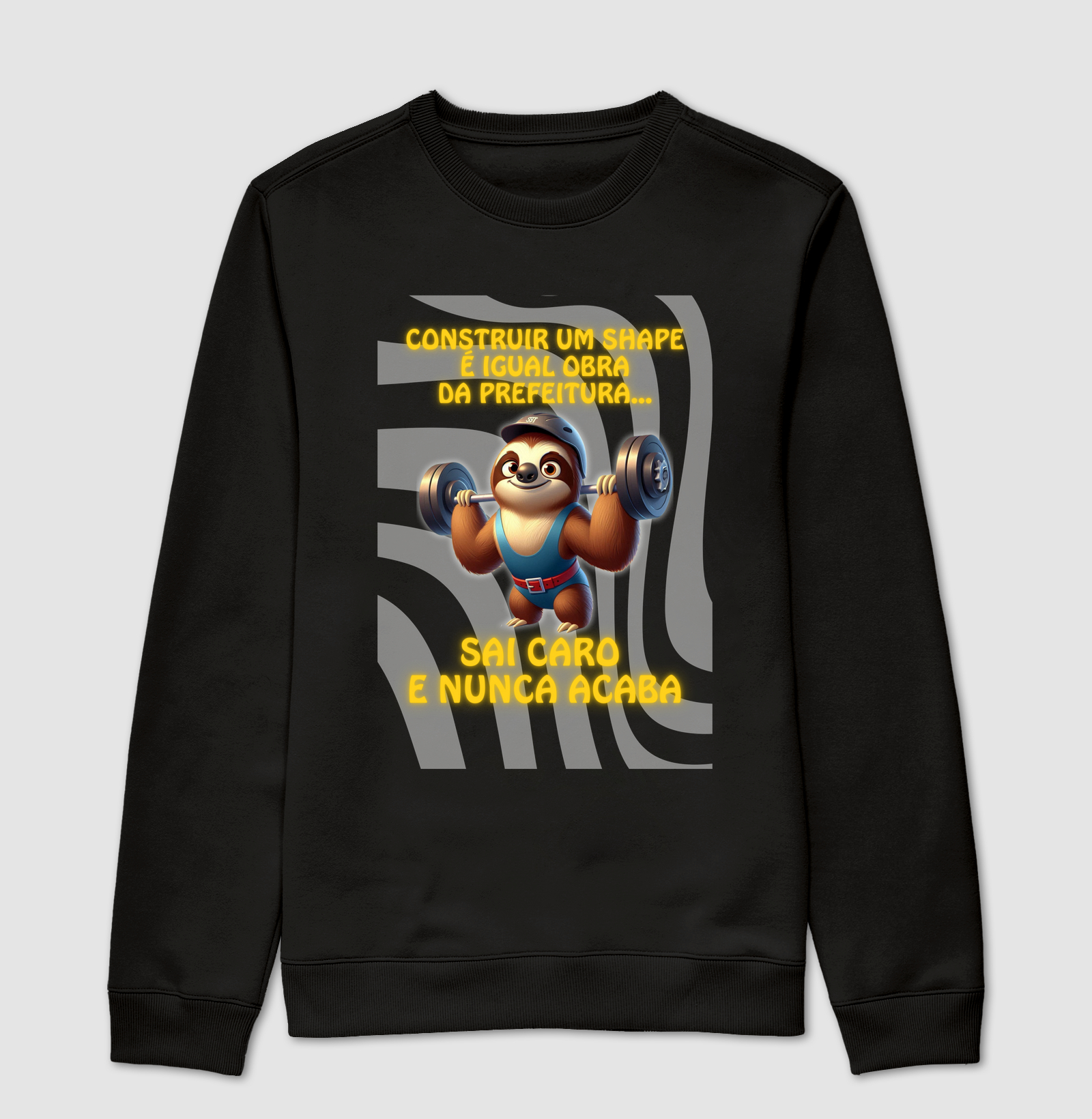 Bicho-preguiça - Construir shape é igual obra da prefeitura