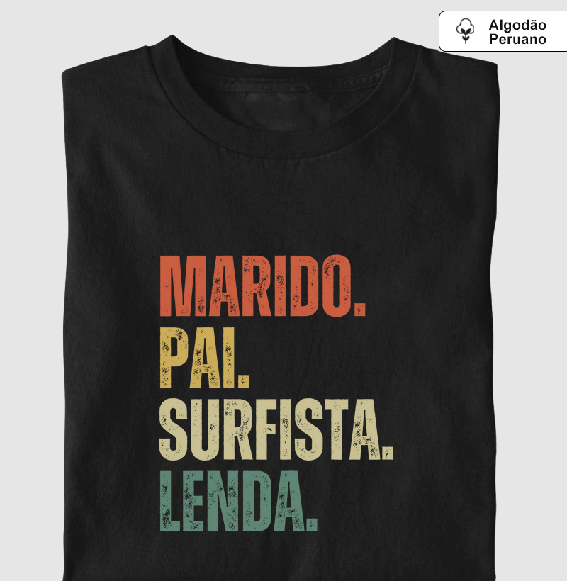 Marido. Pai. Surfista. Lenda.