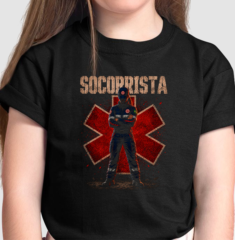 Socorrista Hero Mulher - Camiseta Infantil