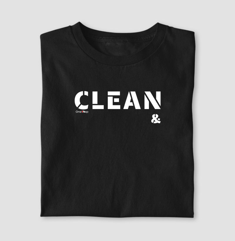 Camiseta 1: CLEAN (Compre junto com a JERK)