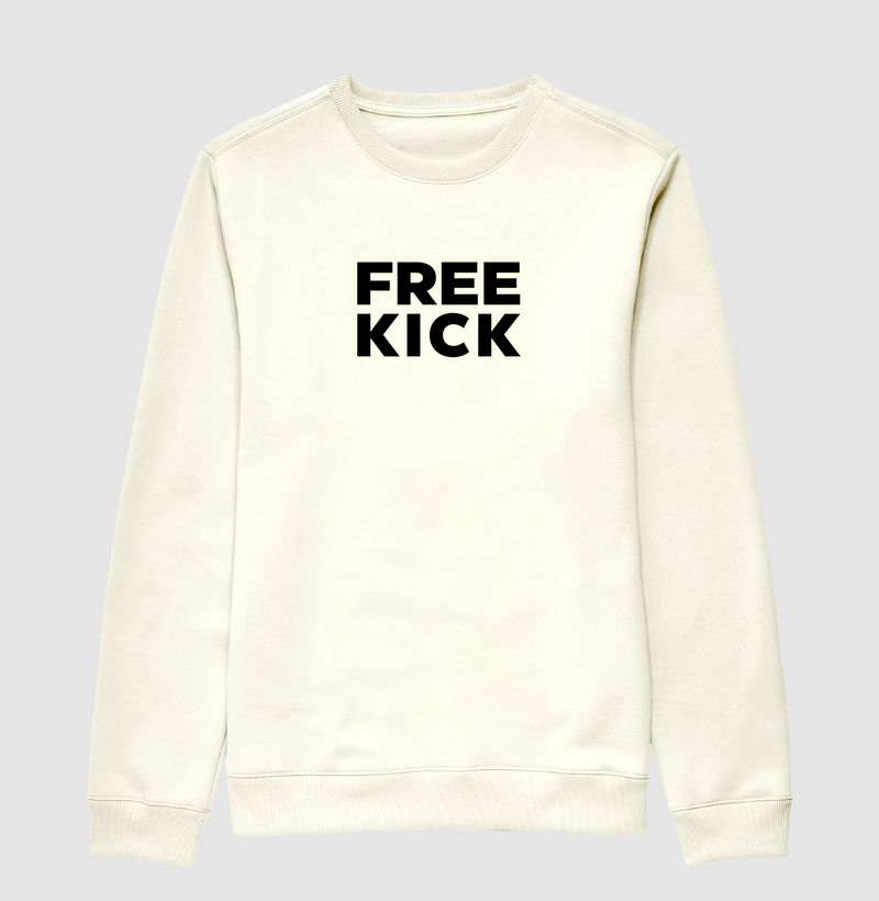 SUÉTER MOLETOM FREE KICK LOGO PRETO CENTRAL