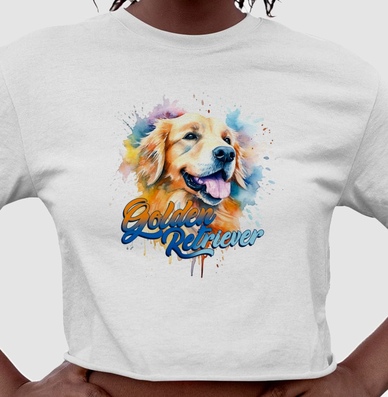 Golden Retriever Aquarela
