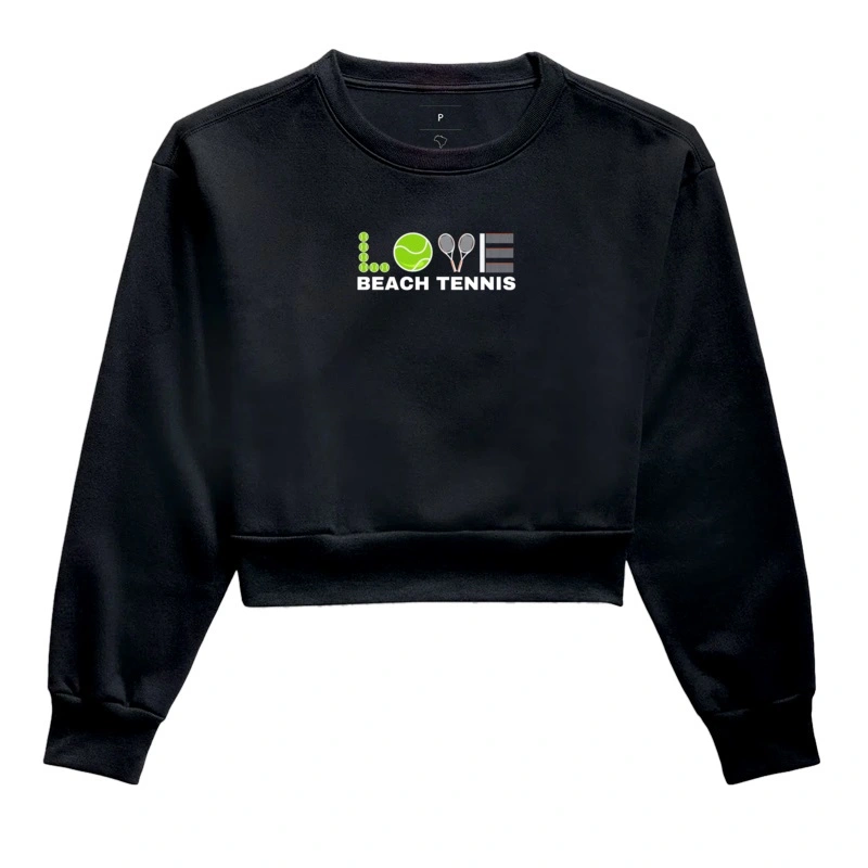 Moletom Cropped Love Beach Tennis