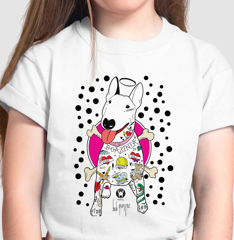 Camiseta Tattoo bolinhas Infantil