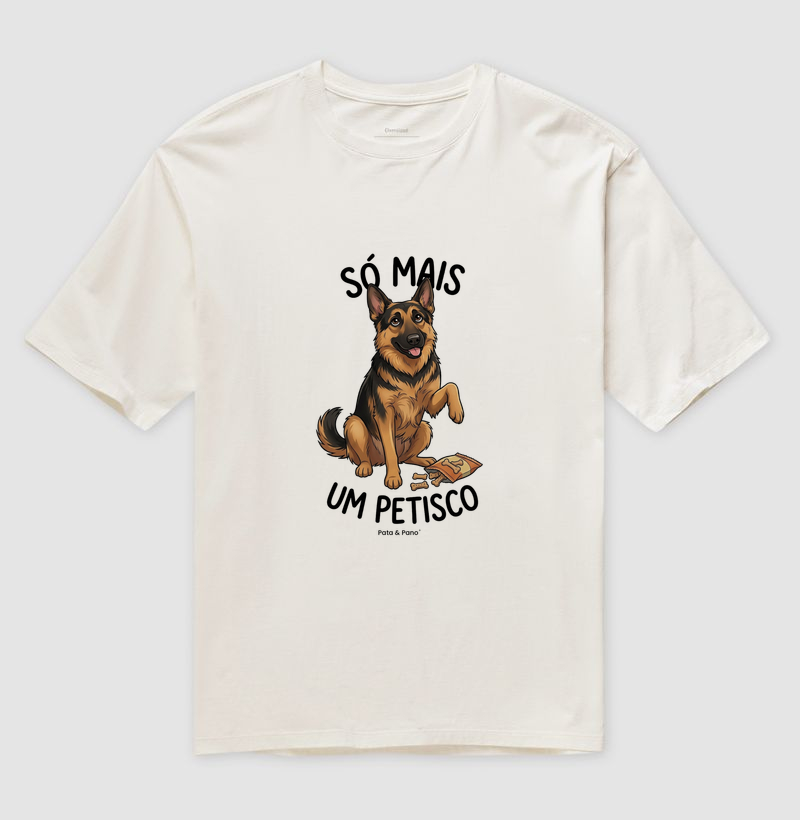 CAMISETA OVERSIZED PASTOR ALEMÃO PETISCO