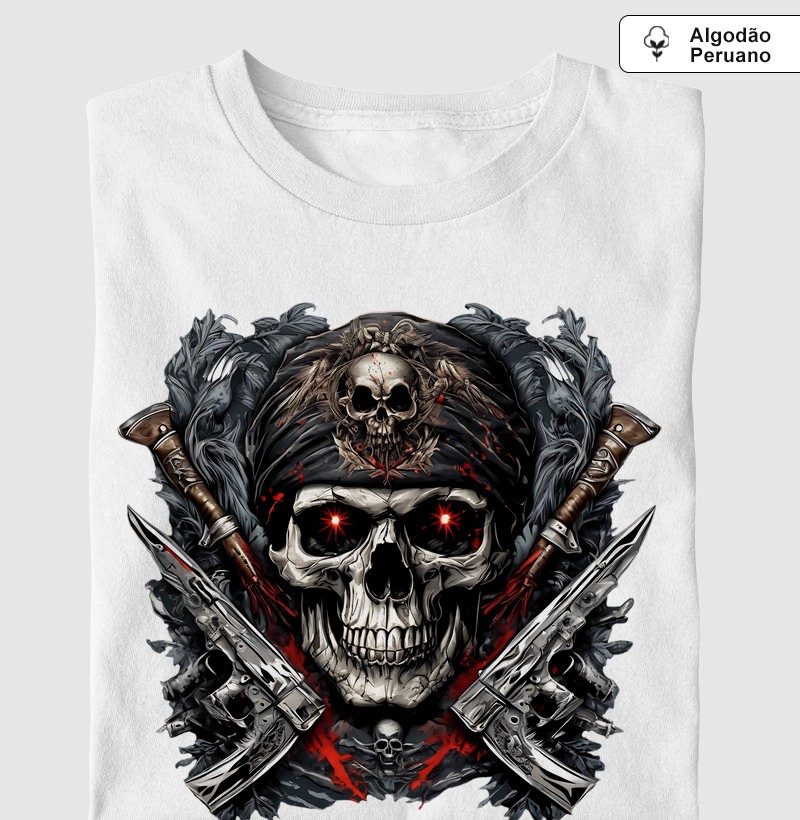 Supreme Skull Shoot (tecido algodão peruano)