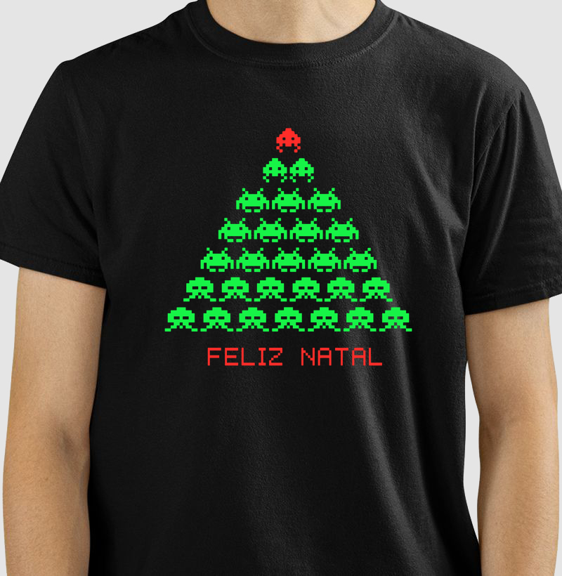 Feliz Natal 8-bit Árvore Pixel