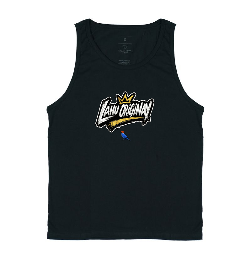 💥 Essa estampa é Ideal para quem vive o streetwear de verdade — ousado, criativo e dono do próprio estilo. ✨ Vista “Lahu Originay” e mostre que a sua essência é única, original e real.  - Regata